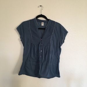 Prana navy blouse